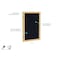 Ghent Enclosed Bulletin Board, 3 Door, Rcycl, Oak Frame, 3 ft H x 6 ft W, Confetti PW33672TR-CF - alternate 2